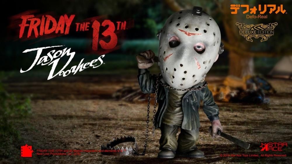 Star Ace Toys Soft Vinyl Defo-Real Series Friday the 13th Jason Voorhees Deluxe Vinyl Figure